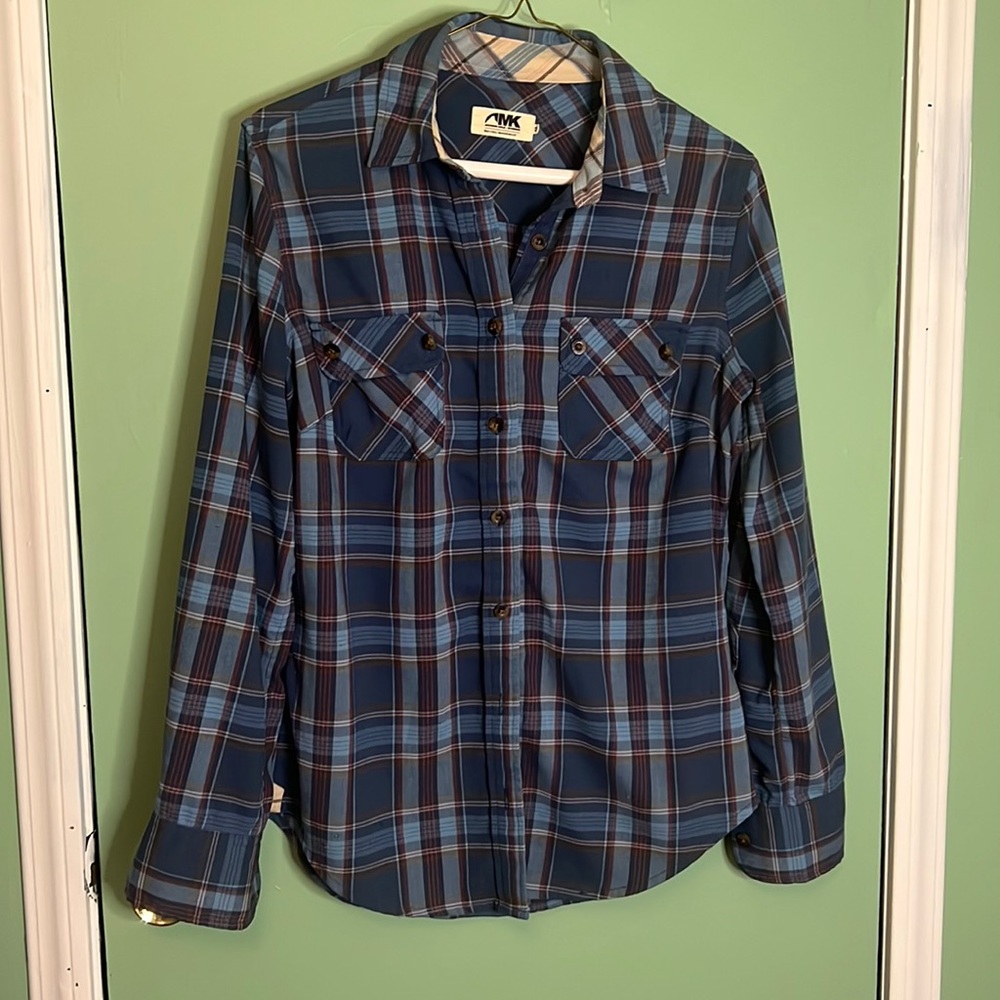 Mountain Khakis women’s blue plaid button up